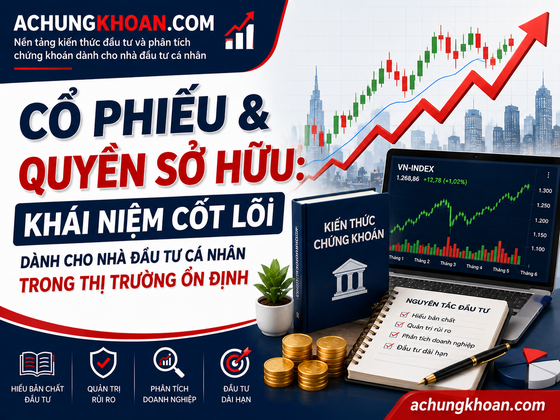 Cổ Phiếu & Quyền Sở Hữu: khái niệm cốt lõi dành cho nhà đầu tư cá nhân trong thị trường ổn định — Kiến Thức Chứng Khoán