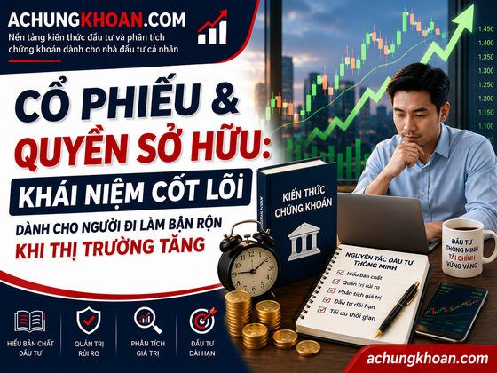 Cổ Phiếu & Quyền Sở Hữu: khái niệm cốt lõi dành cho người đi làm bận rộn khi thị trường tăng — Kiến Thức Chứng Khoán