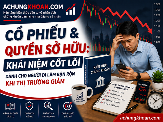 Cổ Phiếu & Quyền Sở Hữu: khái niệm cốt lõi dành cho người đi làm bận rộn khi thị trường giảm — Kiến Thức Chứng Khoán