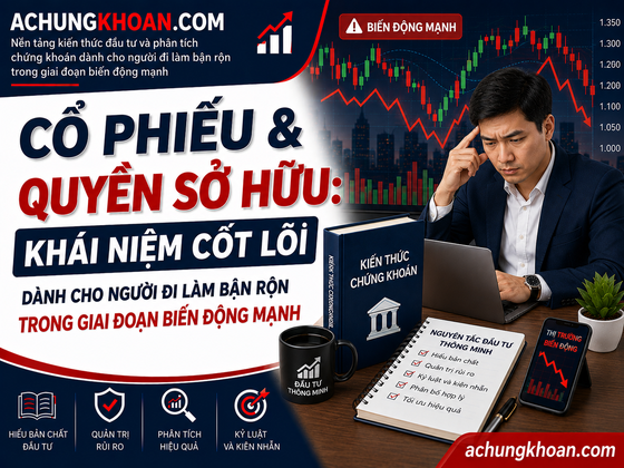 Cổ Phiếu & Quyền Sở Hữu: khái niệm cốt lõi dành cho người đi làm bận rộn trong giai đoạn biến động mạnh — Kiến Thức Chứng Khoán